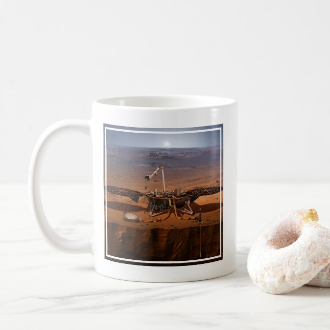 Der Lander der Erkenntnis Kaffeetasse (Mit Donut)