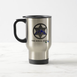 Der ländliche Badge Edelstahl isolierte Tasse
