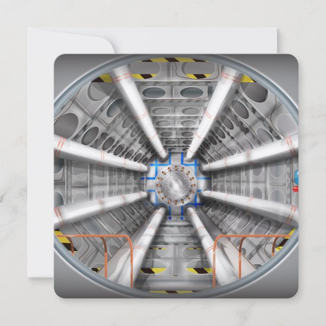 Der Large Hadron Collider Einladung (Vorderseite)