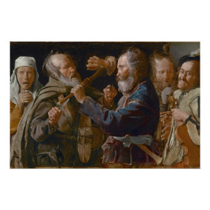Der Lärm der Bettler, c.1625-30 (Öl auf Leinwand) Poster