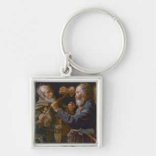 Der Lärm der Bettler, c.1625-30 (Öl auf Leinwand Schlüsselanhänger