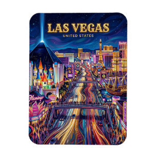 Der Las Vegas Strip Nevada Magnet
