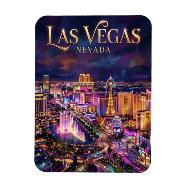 Der Las Vegas Strip USA Magnet (Vertikal)