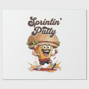 Der Laufende Cheeseburger Geschenkpapier