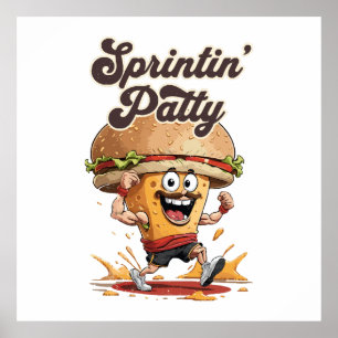 Der Laufende Cheeseburger Poster