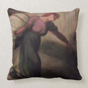 Der Laundress, 1894 (Öl auf Leinwand) Kissen