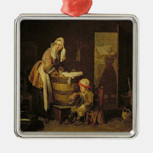 Der Laundress Ornament Aus Metall