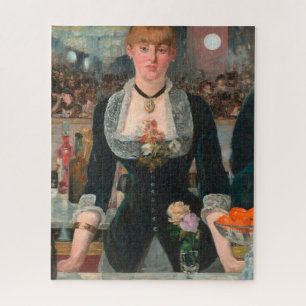 Der launische Pariser Barkeeper Manet Ein Bar bei  Puzzle