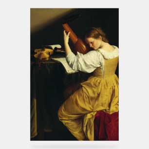 Der Lautenspieler von Orazio Gentileschi Kunst Acrylschild