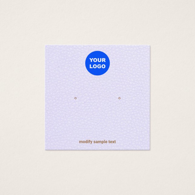 Der Lavendel fügt Ihre Logokombination als Ohrenbi (Vorderseite)