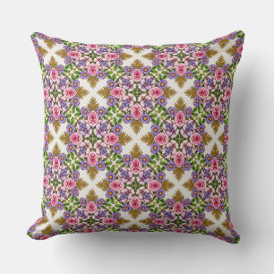 Der Lavendel-Schatz Vintage-Blumenmedaillon Kissen