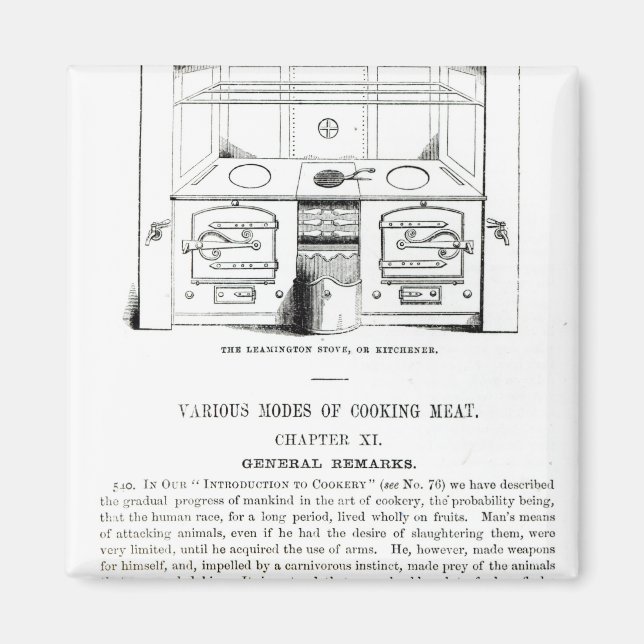 Der Leamington Stove oder Kitchener Magnet (Vorne)