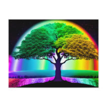Der lebendige Regenbogenbaum des Lebenssymbols