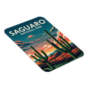 Der lebendige saguaro Nationalpark Magnet