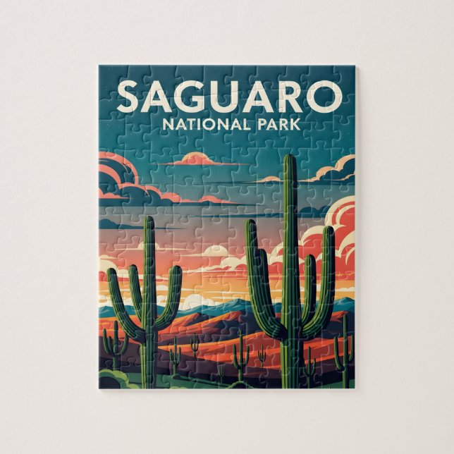 Der lebendige saguaro Nationalpark Puzzle (Vertikal)
