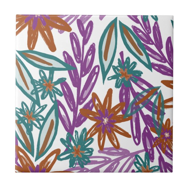 Der lebendige Wilderness-Garten Blume Blumenkohl Fliese (Vorderseite)