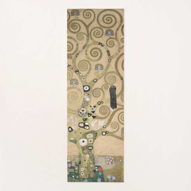 Der Lebensbaum, Gustav Klimt Ölmalerei Yogamatte (Vorderseite)