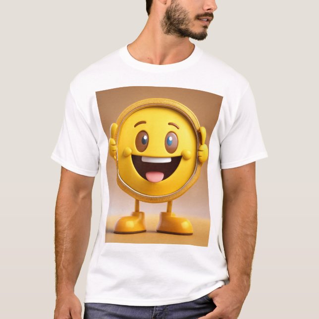 Der Lebenszyklus der Emoji im Gesicht T-Shirt (Vorderseite)