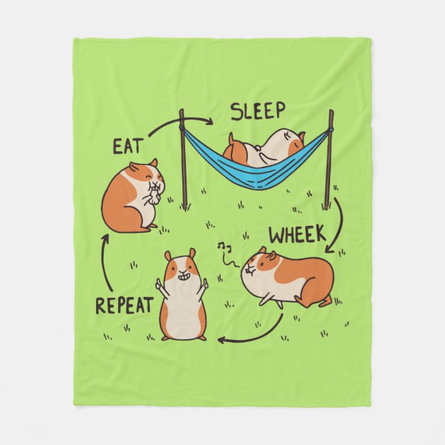 Der Lebenszyklus eines Guinea Pig Fleecedecke (Vorderseite)