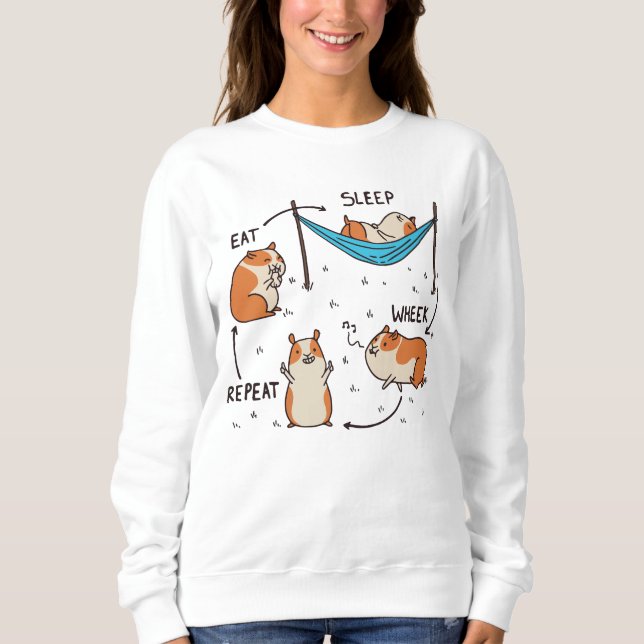 Der Lebenszyklus eines Guinea Pig Sweatshirt (Vorderseite)