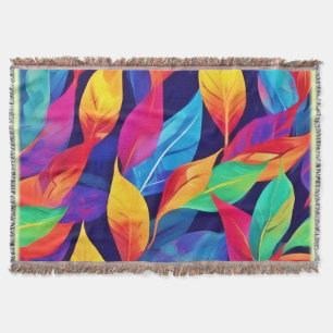 Der lebhafte Herbst hinterlässt Abstrakte Kunst Decke