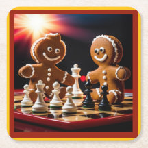 Der Lebkuchenmann schüttelt mit seiner Schwester