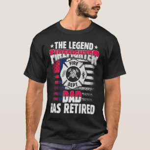 Der legendäre Feuerwehrmann-Vater hat die ermüdete T-Shirt