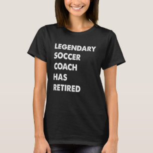 Der legendäre Fußball-Coach hat sich gelehnt T-Shirt