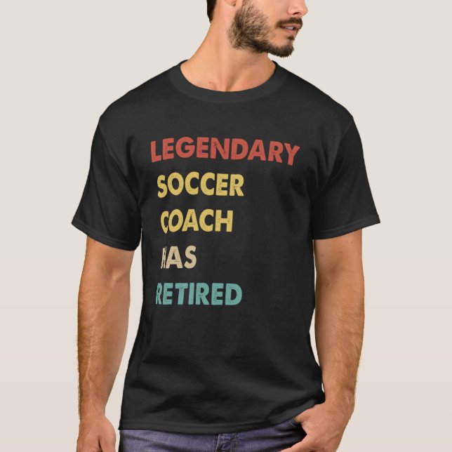 Der legendäre Fußballtrainer hat sich gelehnt 1 T-Shirt (Vorderseite)