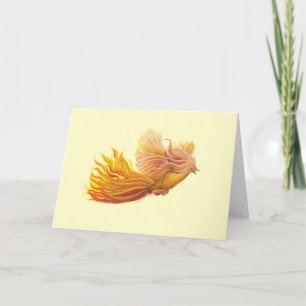Der legendäre Phoenix Bird Vanilla Yellow Karte
