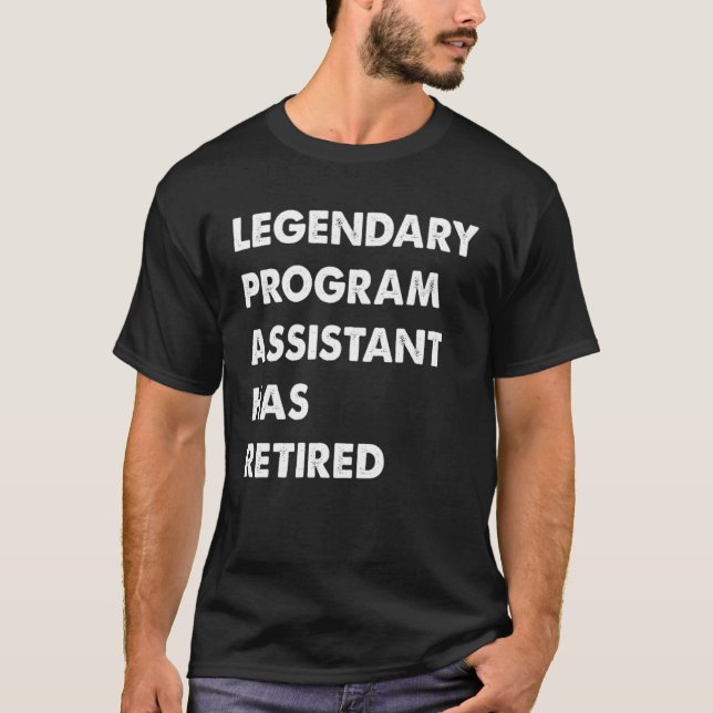 Der legendäre Programmassistent hat sich gelehnt T-Shirt (Vorderseite)