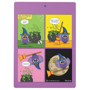 Der Lehrassistent - Comic reinigen Klemmbrett