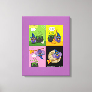 Der Lehrassistent - Comic reinigen Leinwanddruck