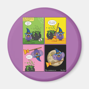 Der Lehrassistent - Comic reinigen Magnet