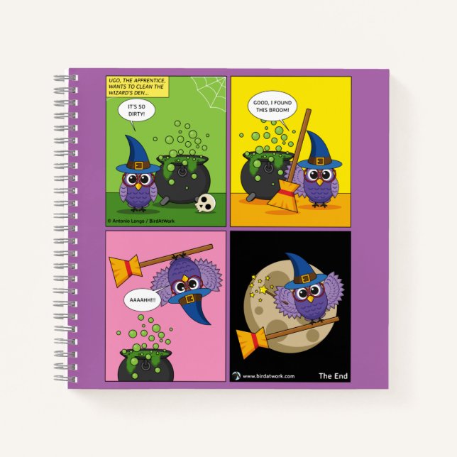 Der Lehrassistent - Comic reinigen Notizbuch (Vorderseite)