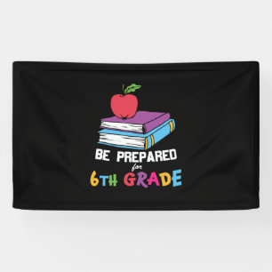 Der Lehrer der 6. Klasse wird für die 6. Klasse vo Banner