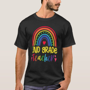 Der Lehrer der zweiten Klasse - farbenfroher Regen T-Shirt