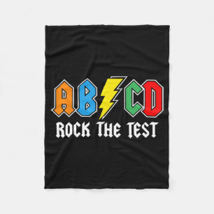 Der Lehrer des Tages Motivierend Retro Rock the Te Fleecedecke