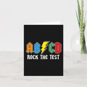 Der Lehrer des Tages Motivierend Retro Rock the Te Karte