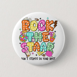 Der Lehrer des Teststaates Motivierend Testing Da Button