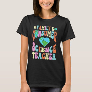 Der Lehrer für Verbraucherwissenschaften in der Fa T-Shirt