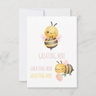 Der Lehrer für Wasserfarben-Bienen dankt Ihnen für Dankeskarte