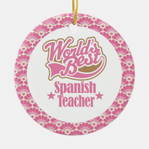 Der Lehrer-Geschenk-Verzierung der Welt beste Keramikornament