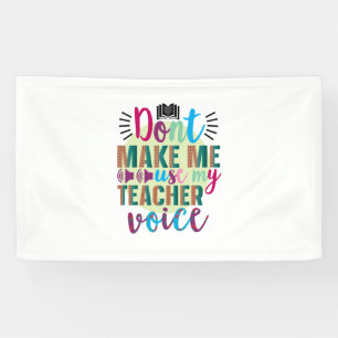 Der Lehrer lässt mich meine Lehrerstimme nicht ben Banner