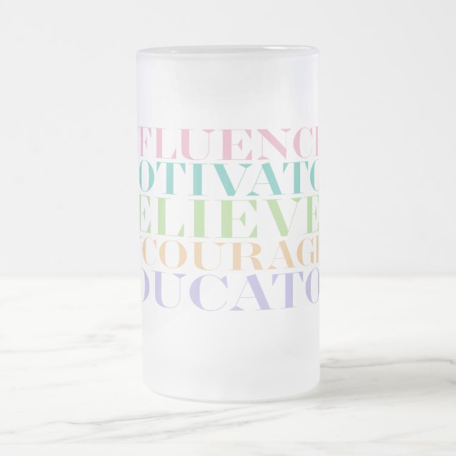 Der Lehrer Mattglas Bierglas (Mittel)