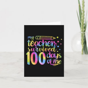 Der Lehrer überlebte 100 Tage meiner 100. Karte