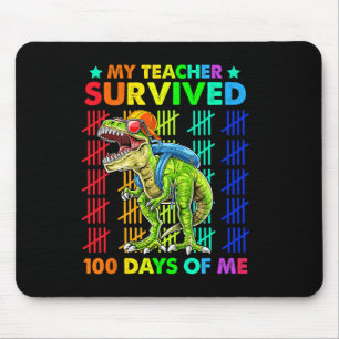 Der Lehrer überlebte 100 Tage meines Dinosaur T-Re Mousepad