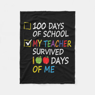 Der Lehrer überlebte 100 Tage meines Fun School Le Fleecedecke