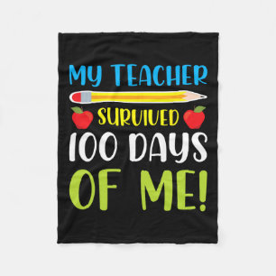 Der Lehrer überlebte 100 Tage Spaß 100 Tage SC Fleecedecke