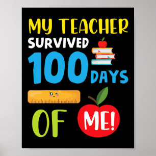 Der Lehrer überlebte 100 Tage Spaß 100 Tage SC Poster